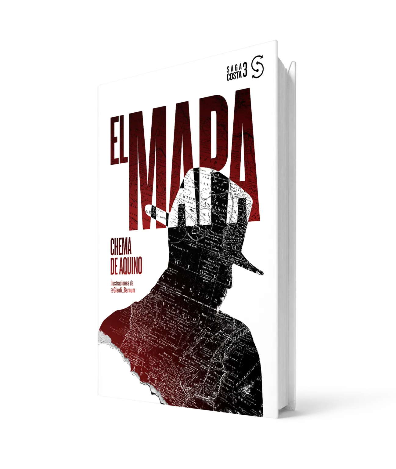 Portada de El Mapa, tercera novela de la Saga Costa