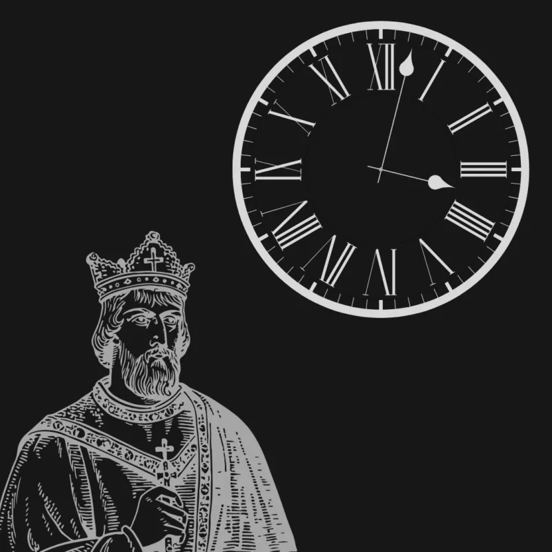 Esfera de reloj con el número cuatro escrito como IIII